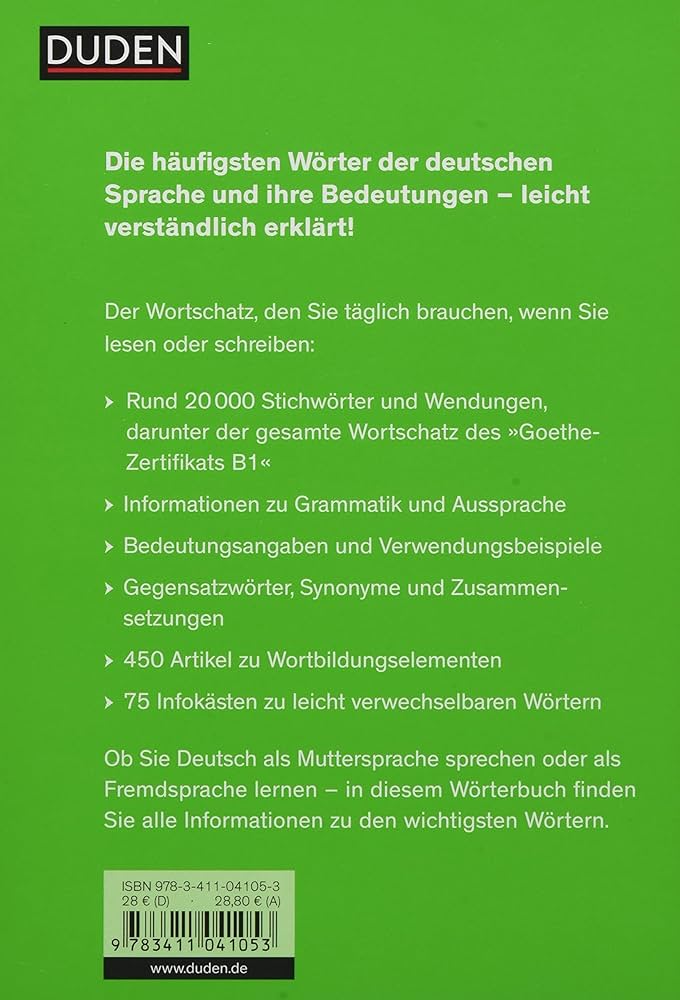 Duden – Bedeutungswörterbuch: Bedeutung und Gebrauch von